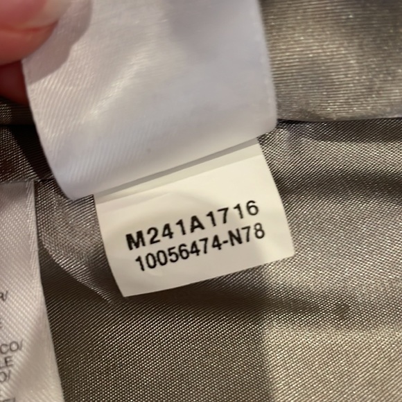 SILVER LEATHER JACKET,Jones New York, PS - Picture 8 of 10